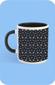 Premium Printed Color Coffee Mug - Black