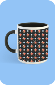 Premium Printed Color Coffee Mug - Black