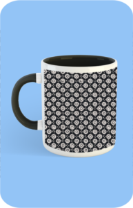 Premium Printed Color Coffee Mug - Black