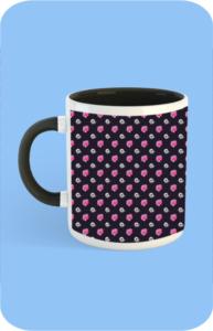 Premium Printed Color Coffee Mug - Black