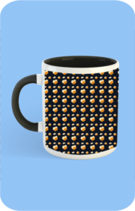 Premium Printed Color Coffee Mug - Black