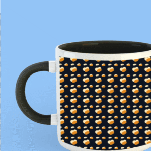 Premium Printed Color Coffee Mug - Black