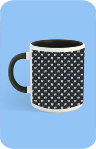 Premium Printed Color Coffee Mug - Black