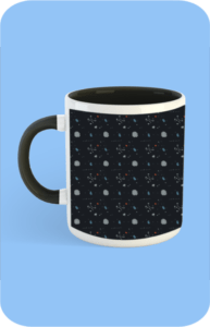 Premium Printed Color Coffee Mug - Black