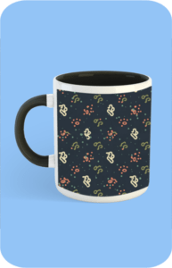 Premium Printed Color Coffee Mug - Black