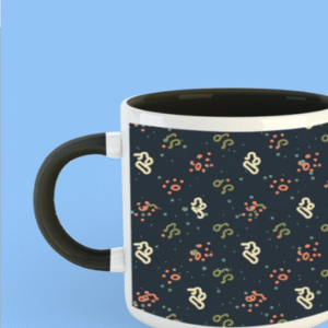 Premium Printed Color Coffee Mug - Black