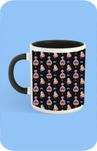 Premium Printed Color Coffee Mug - Black