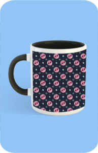 Premium Printed Color Coffee Mug - Black
