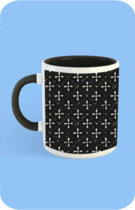 Premium Printed Color Coffee Mug - Black