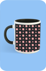 Premium Printed Color Coffee Mug - Black