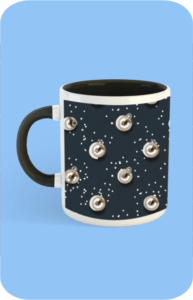 Premium Printed Color Coffee Mug - Black