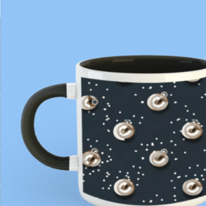 Premium Printed Color Coffee Mug - Black