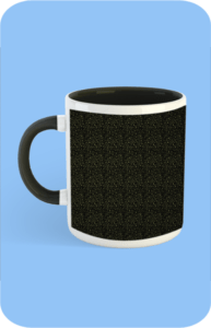 Premium Printed Color Coffee Mug - Black
