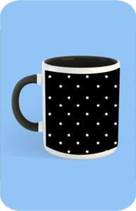 Premium Printed Color Coffee Mug - Black
