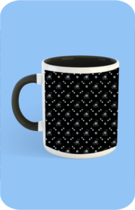 Premium Printed Color Coffee Mug - Black