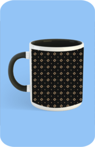 Premium Printed Color Coffee Mug - Black