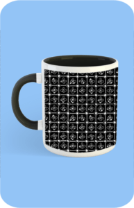 Premium Printed Color Coffee Mug - Black