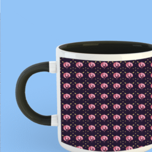 Premium Printed Color Coffee Mug - Black