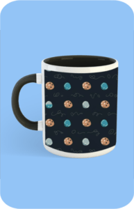 Premium Printed Color Coffee Mug - Black