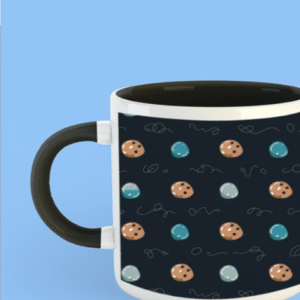 Premium Printed Color Coffee Mug - Black