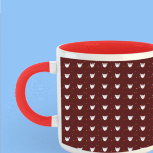 Premium Printed Color Coffee Mug - Red