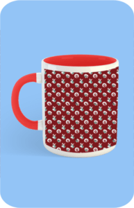 Premium Printed Color Coffee Mug - Red