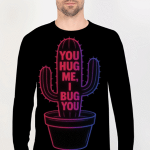 Cactus Printed Full Sleeve Graphics Tee