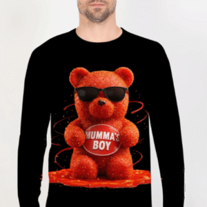 Teddy Printed Full Sleeve Graphics Tee
