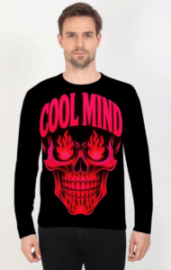 Cool Mind Printed Full Sleeve Graphics Tee