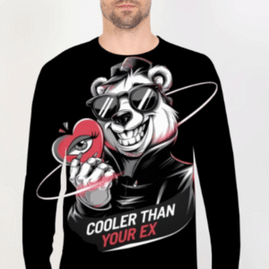 Cooler than Your Ex Printed Full Sleeve Graphics Tee
