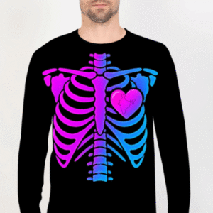 Chest Printed Full Sleeve Graphics Tee