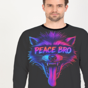 Peace Bro Printed Graphics Sweatshirt