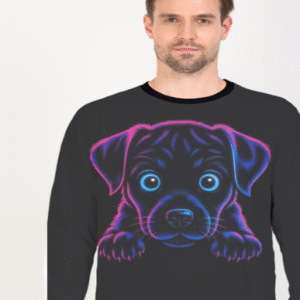 Cute Puppy Printed Graphics Sweatshirt