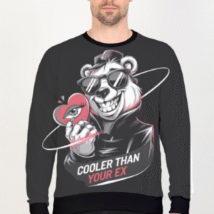 Cooler Than Your Ex Printed Graphics Sweatshirt