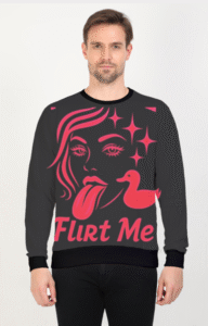 Flirt Me Printed Graphics Sweatshirt