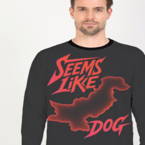 Seems Like Dog Printed Graphics Sweatshirt