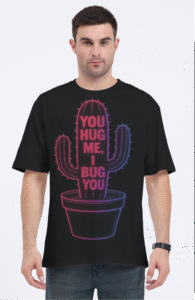 Cactus Printed Oversized Graphics Tee