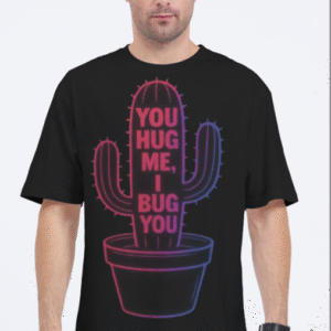 Cactus Printed Oversized Graphics Tee