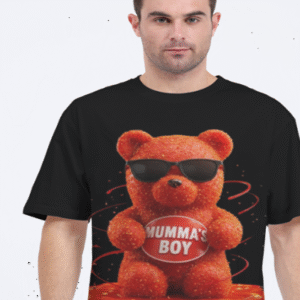 Teddy Printed Oversized Graphics Tee