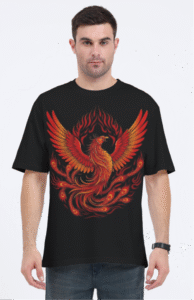Eagle Printed Oversized Graphics Tee