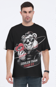 Cooler Than Your Ex Printed Oversized Graphics Tee