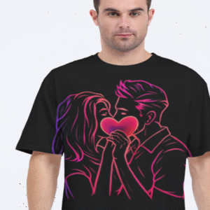 Love Printed Oversized Graphics Tee